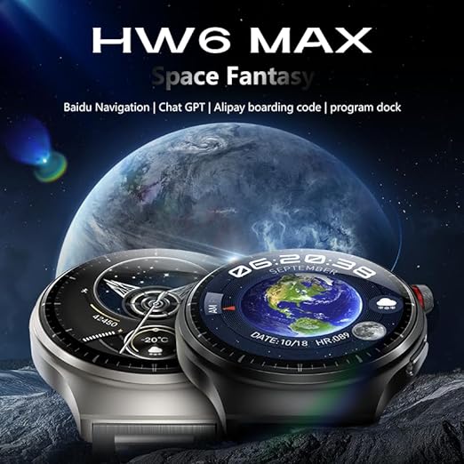 Smart watch HW6 Max Noir + 3 Ceintures