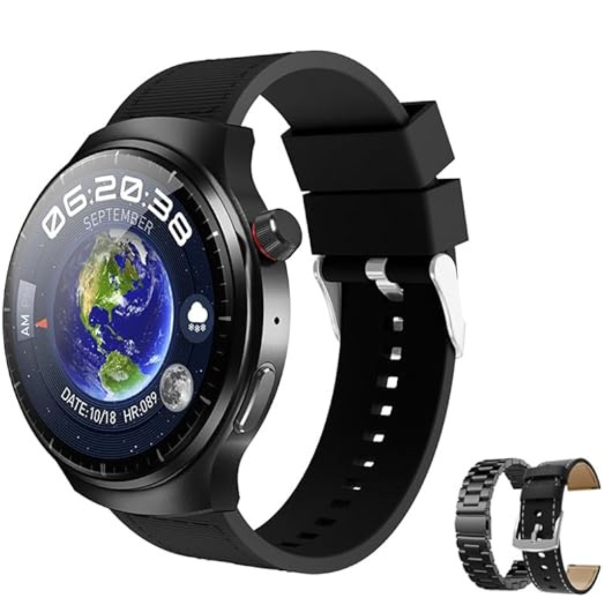 Smart watch HW6 Max Noir + 3 Ceintures
