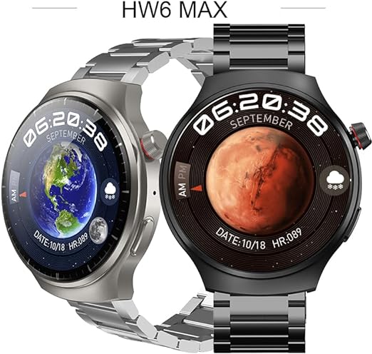 Smart watch HW6 Max Noir + 3 Ceintures