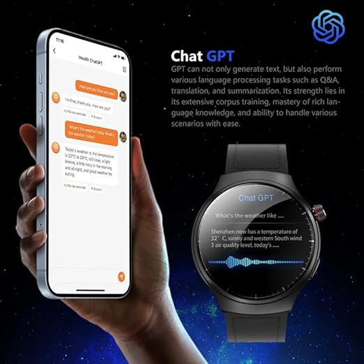 Smart watch HW6 Max Noir + 3 Ceintures