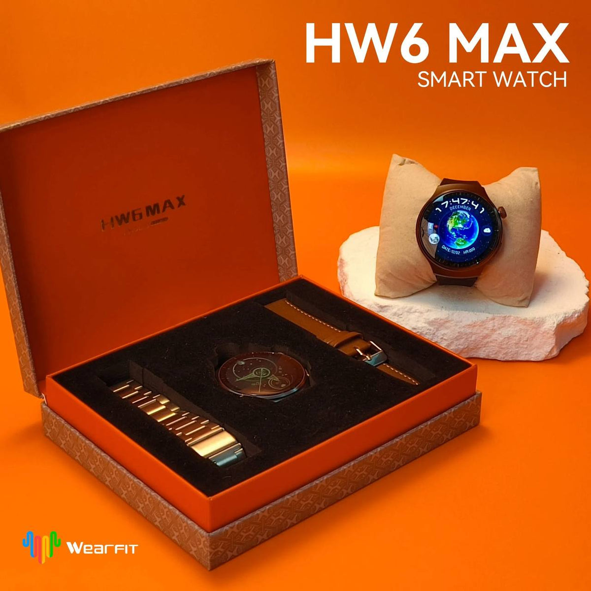 Smart watch HW6 Max GRIS + 3 Ceintures